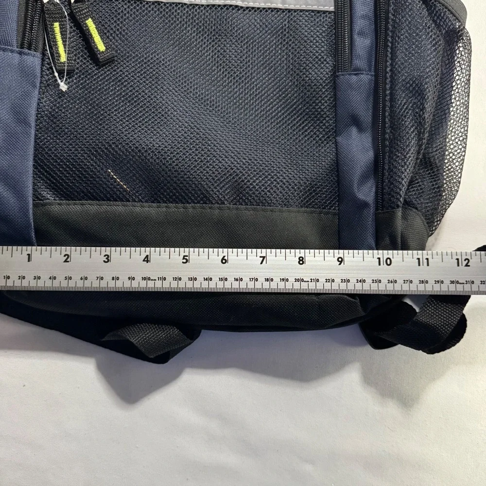 Summit Ridge Backpack Navy‎ Blue Black Reflective Mesh Pockets F266 C51580 Top